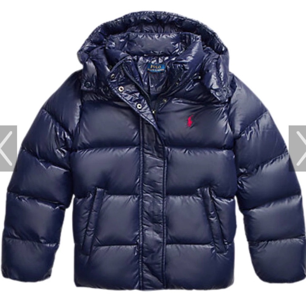 Ralph Lauren Navy Puffer Jacket for Kids